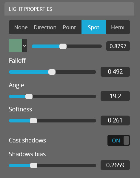 spotlight settings